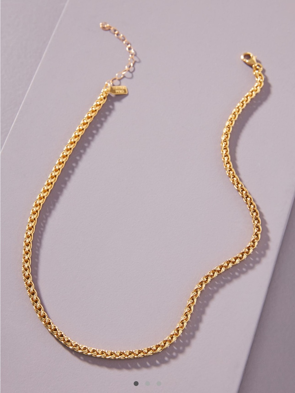 Electric Picks 14KT plated Gold Rope Chain Necklace - Women Jewelry